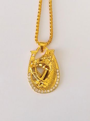 Chaîne + pendentif bohème