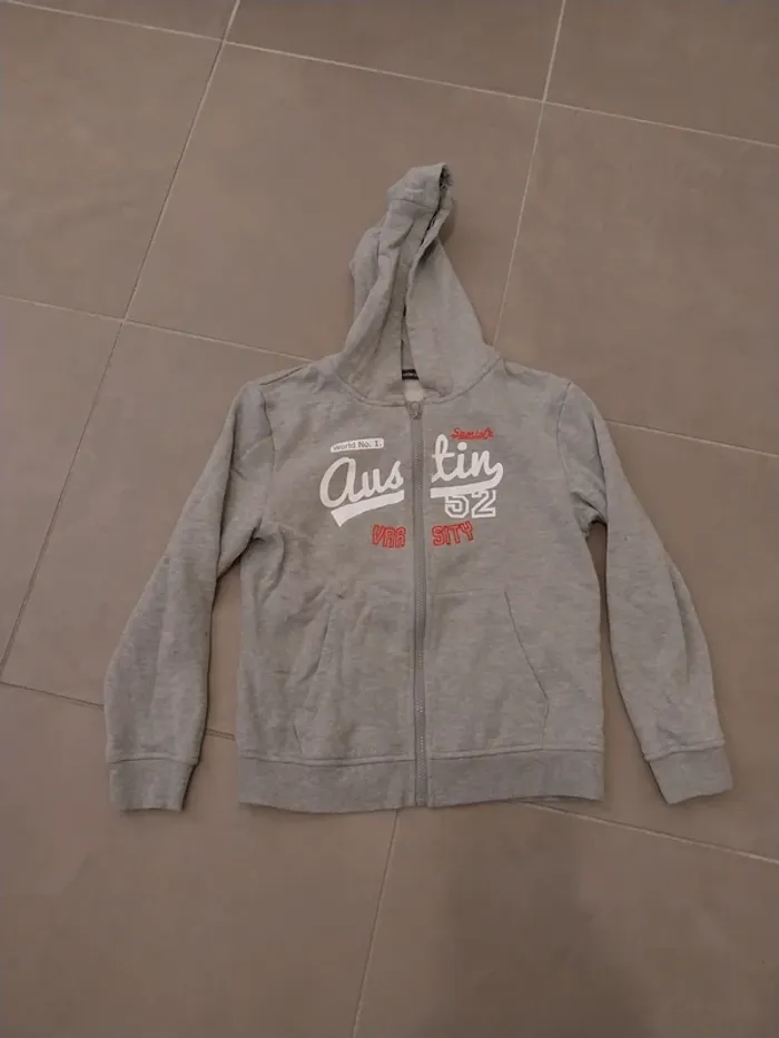 Sweat chaud gris clair 12A