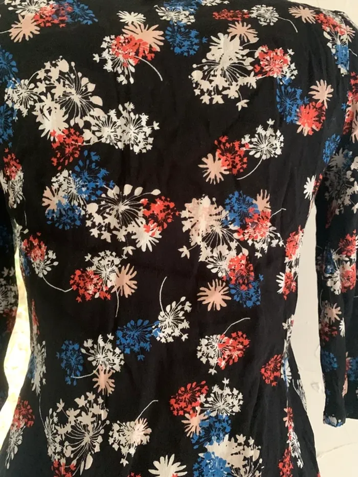 Blouse fleurie Comptoir des cotonniers tailke36manches 3/4 - photo numéro 8
