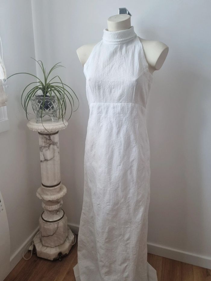 Robe longue blanche vintage - photo numéro 14
