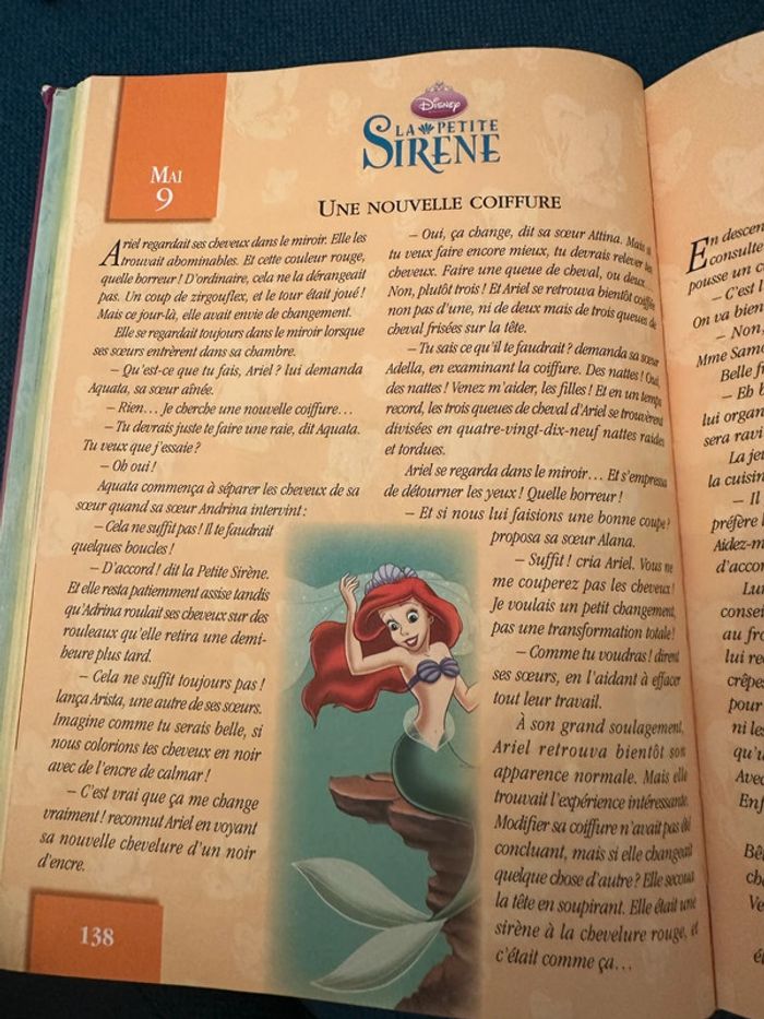 Grand livre 365 histoires pour le soir princesses et fées Walt Disney Hachette Jeunesse - photo numéro 5