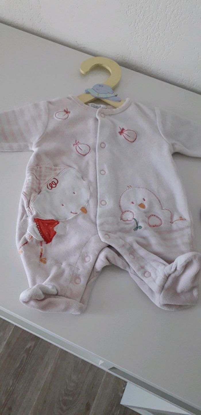 Pyjama velours fille taille naissance