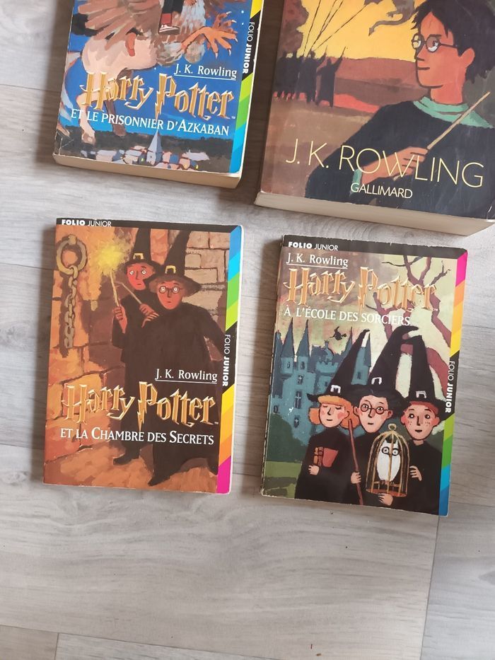 Lot de 4 livres harry potter tome 1 2 3 4 la coupe de feu - photo numéro 2