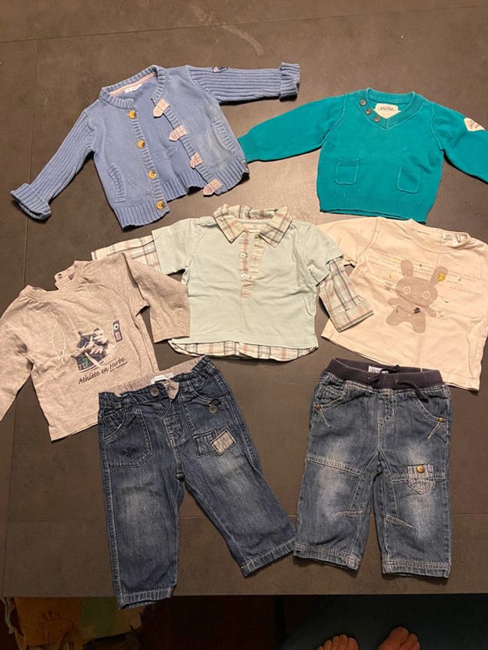 Lot de vêtements garçon 9 mois mi-saison