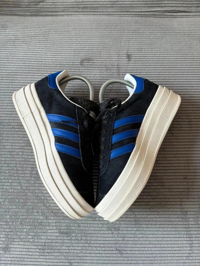 Chaussures adidas gazelle bold noires et bleues / taille 36 2/3 - photo numéro 2