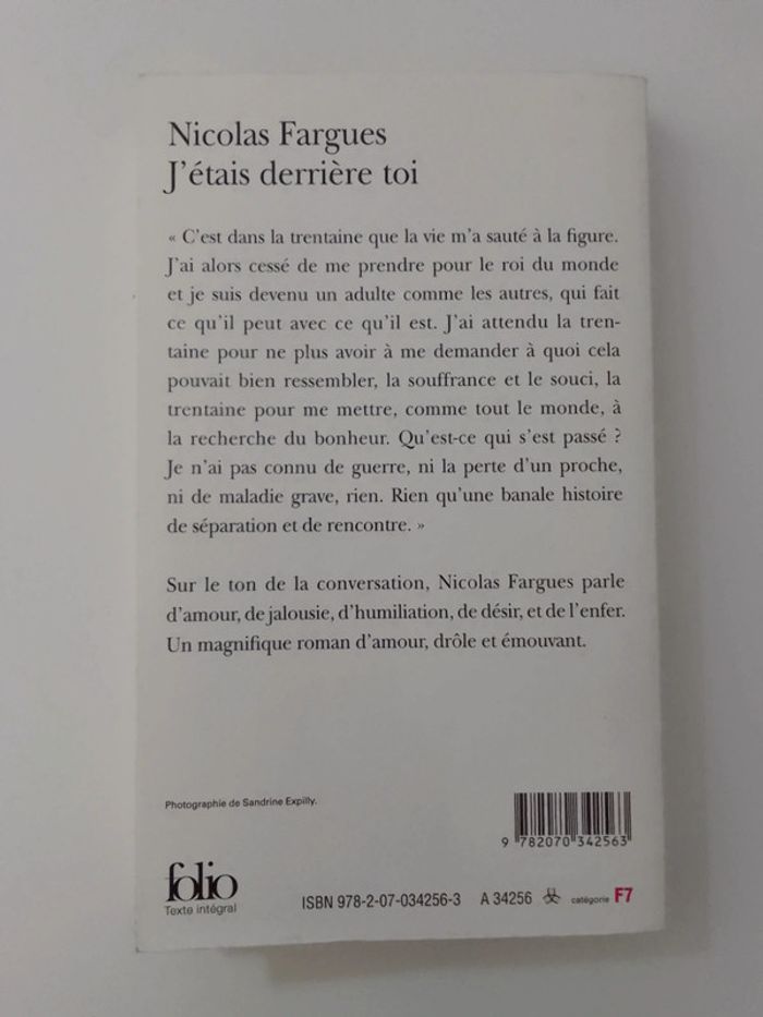 Nicolas Fargues - J'étais derrière toi - photo numéro 2