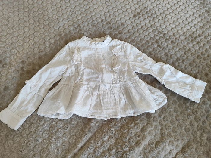 Haut à manches longues blanc 3 ans IKKS