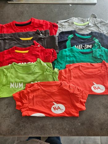 Lot de 9 tee-shirt manche courte