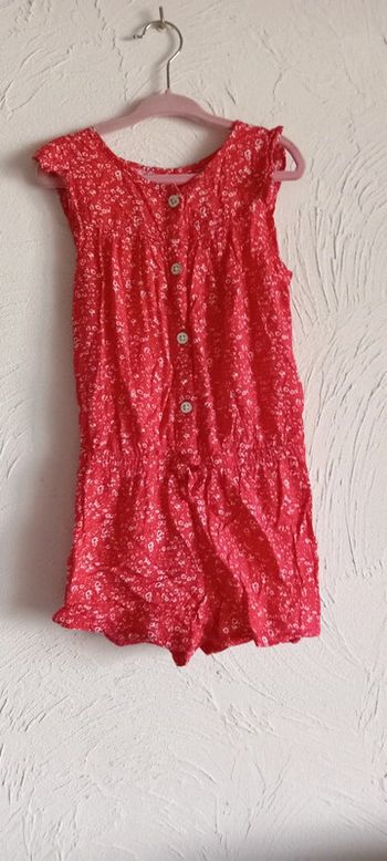 Combinaison short rouge