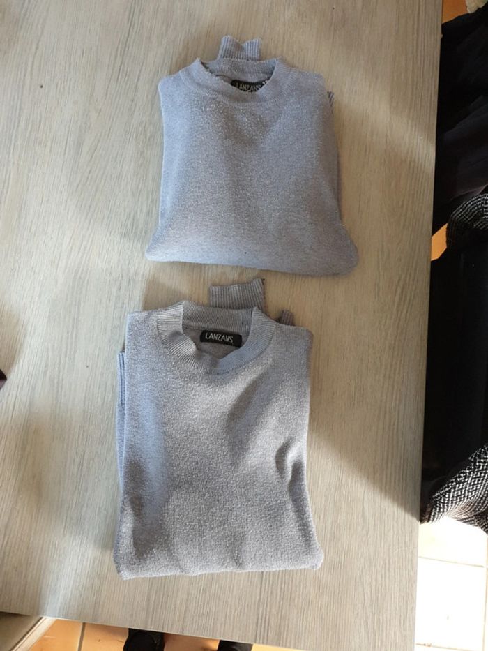 Lot de 2 pulls gris