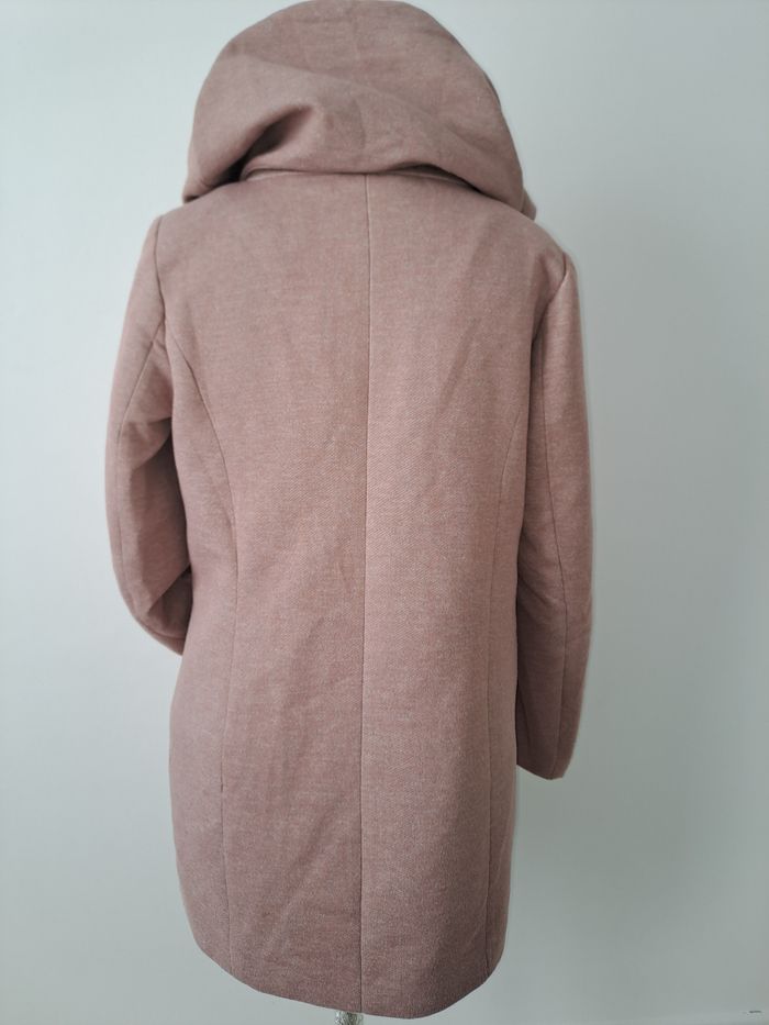 Manteau mi-saison à capuche rose Only Sedona - photo numéro 3