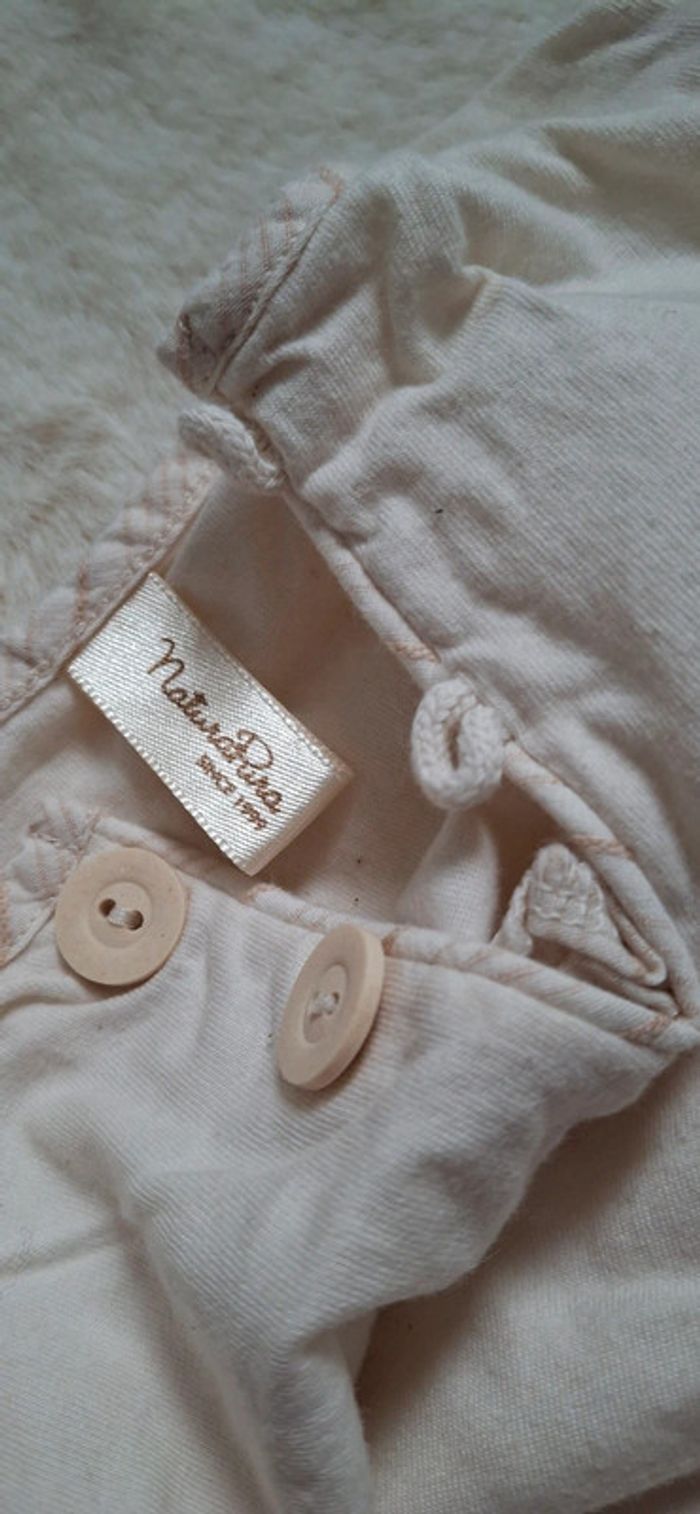 Ensemble t-shirt + short NaturaPura taille 6 mois - photo numéro 4