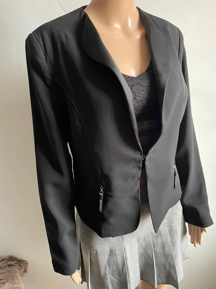 Blazer Noir Chic Jus d'Orange Paris - T3/M - photo numéro 4