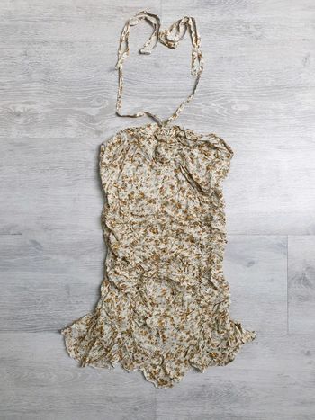 Tunique à fleurs beige/crème