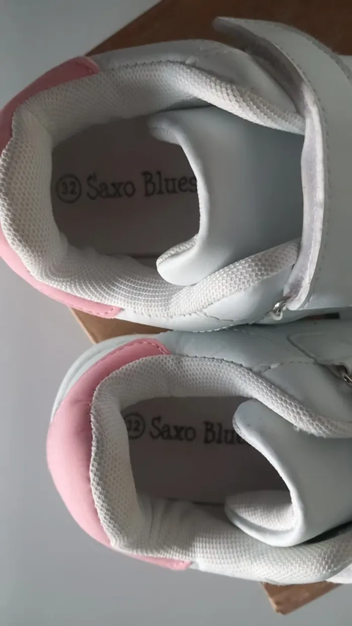 Baskets blanches Saxo Blues - photo numéro 6
