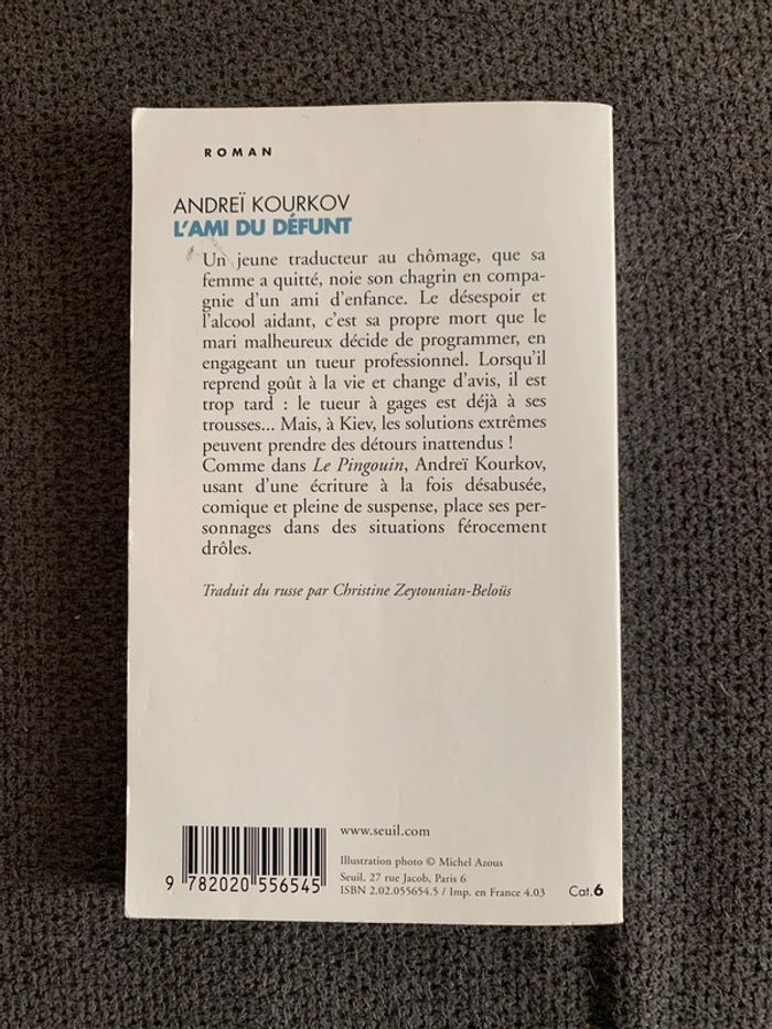 Livre l’ami du défunt Andreï Kourkov - photo numéro 2