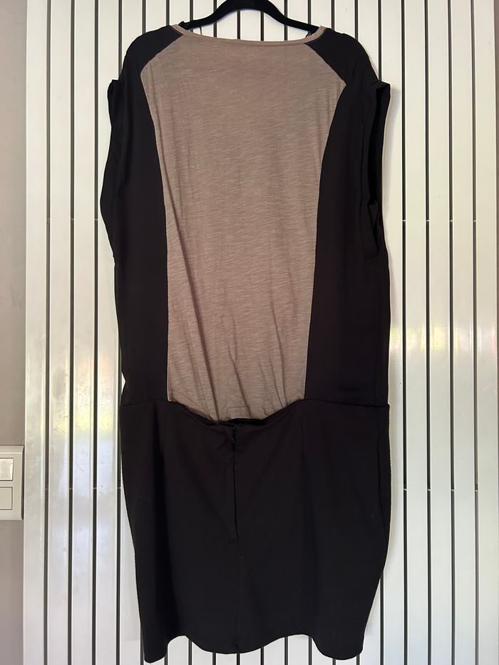 Robe noire et marron, Miss Captain, taille 48 - photo numéro 2