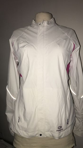 Veste coupe vent blanc et rose kelenji taille 42