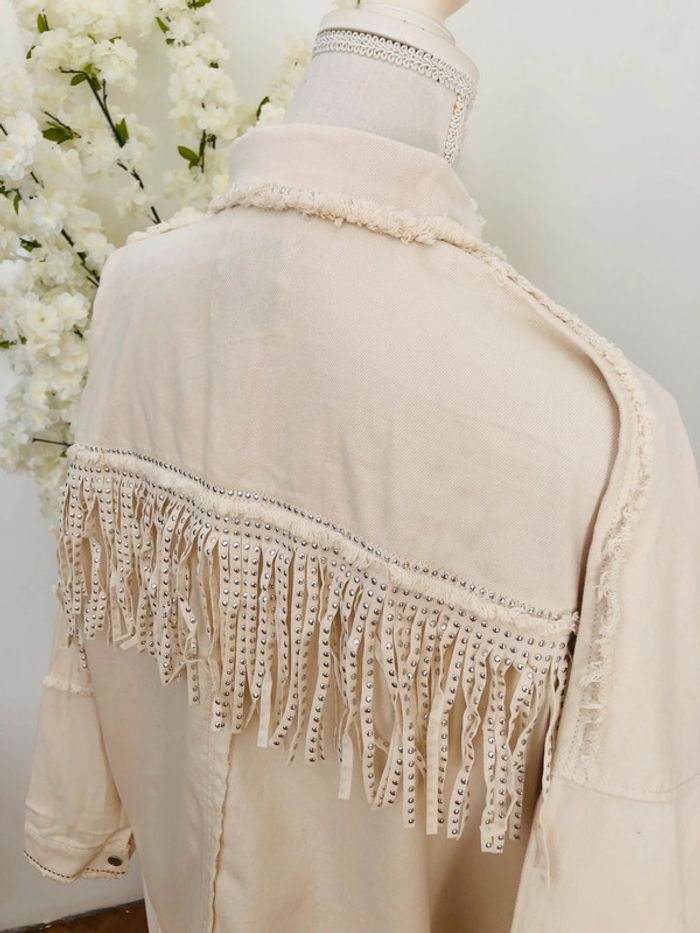 Veste légère à franges neuve taille XS Zara - photo numéro 11