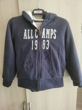 Veste à capuche Camps  8 ans bleu marine