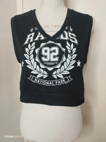 Sweat court sans manches taille M