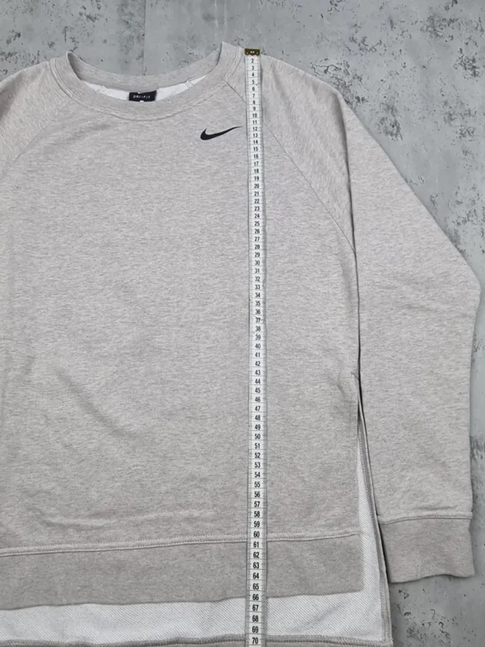 Sweat oversize Nike Gris – Taille XS Femme (mesures en photos) - photo numéro 6