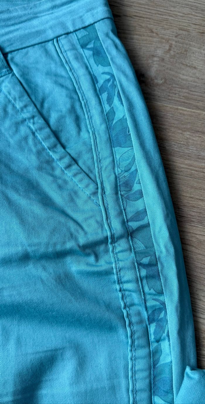 Pantalon chino bleu ciel « Miss Captain Tortue » - photo numéro 3