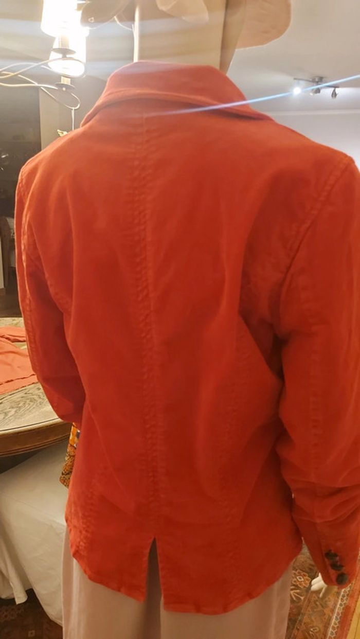 Veste rouge velour Essentiel Antwerp taille 40 - photo numéro 7