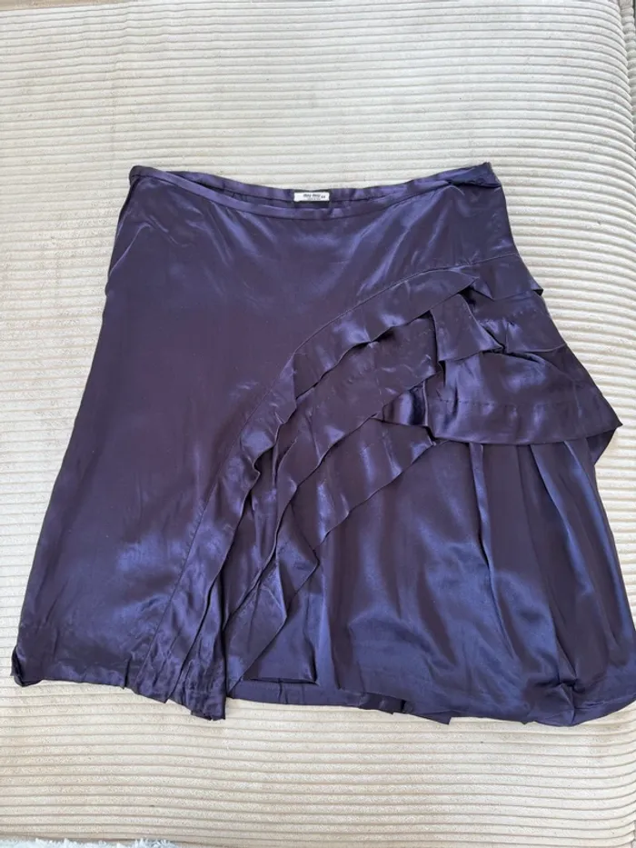 Jupe en soie Miumiu