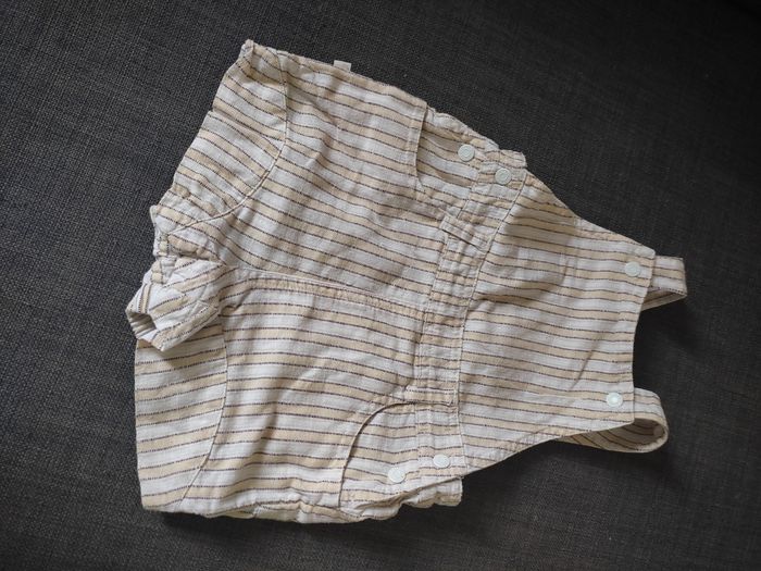 Salopette short 3 mois
