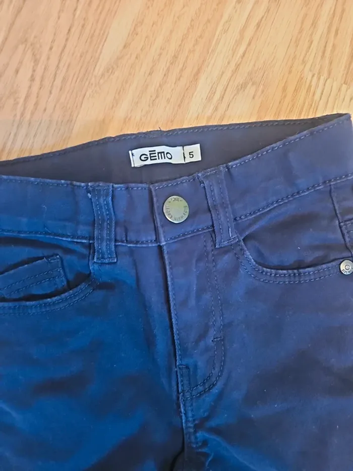Pantalon garcon slim 5 ans marine - photo numéro 3
