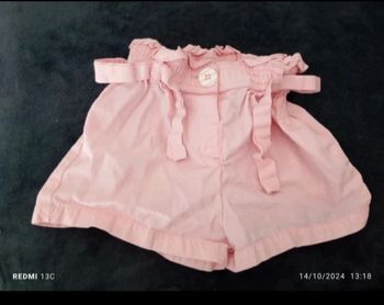 Short léger rose pâle