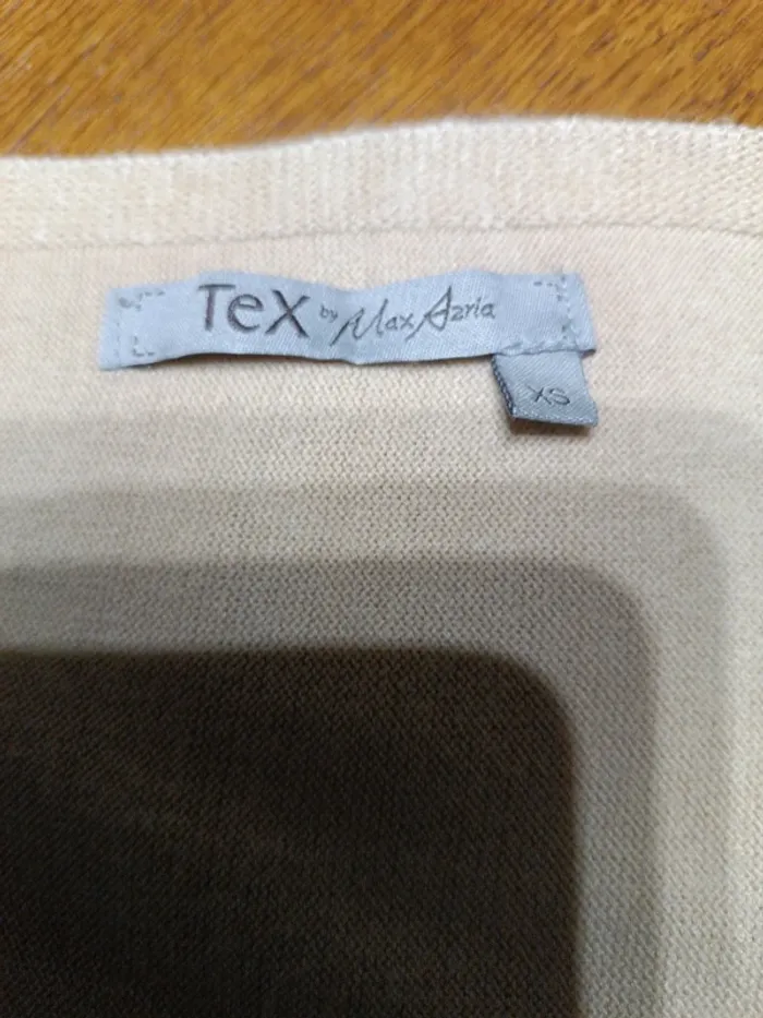 Gilet châle beige Tex XS - photo numéro 3