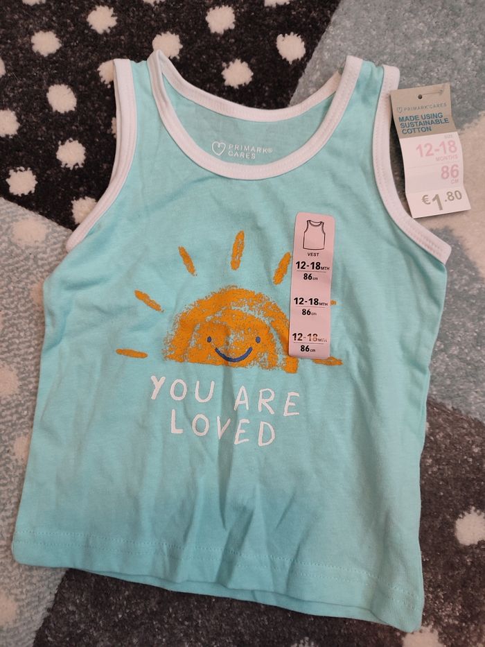 Débardeur garçon 12/18 mois neuf