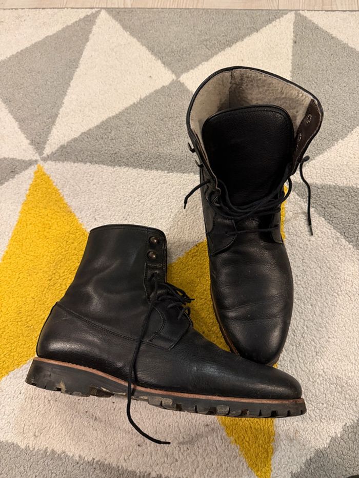 Bottines en cuir Finsbury avec intérieur polaire Taille 41 1/2 - photo numéro 2