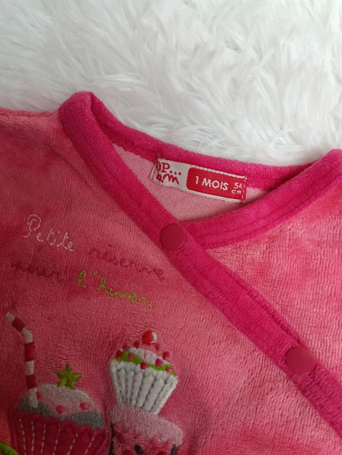 Pyjama velours DPAM 1 mois - photo numéro 2