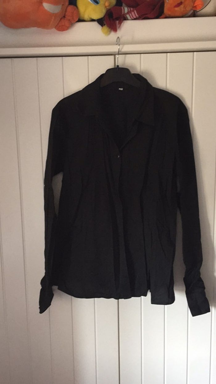 Chemise cintrée noire