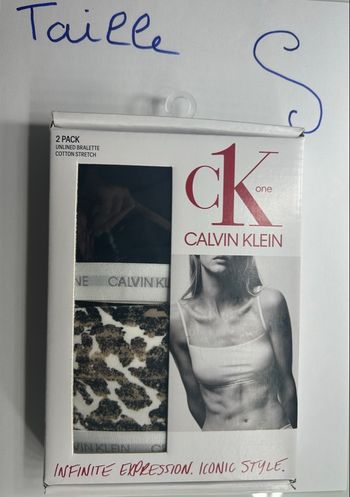 Lot de 2 brassières Calvin Klein – Taille S 