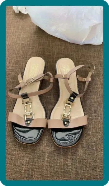 Escarpins noir beige