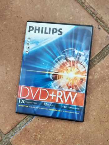 DVD + RW Philips 120 minutes vidéo vierge