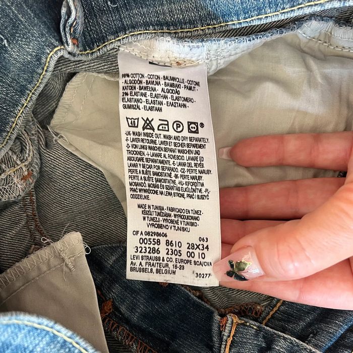Jean/pantalon bleu Levi's Patty Anne Slim, femme, taille : W 28 L 34 (38 taille française) - photo numéro 7