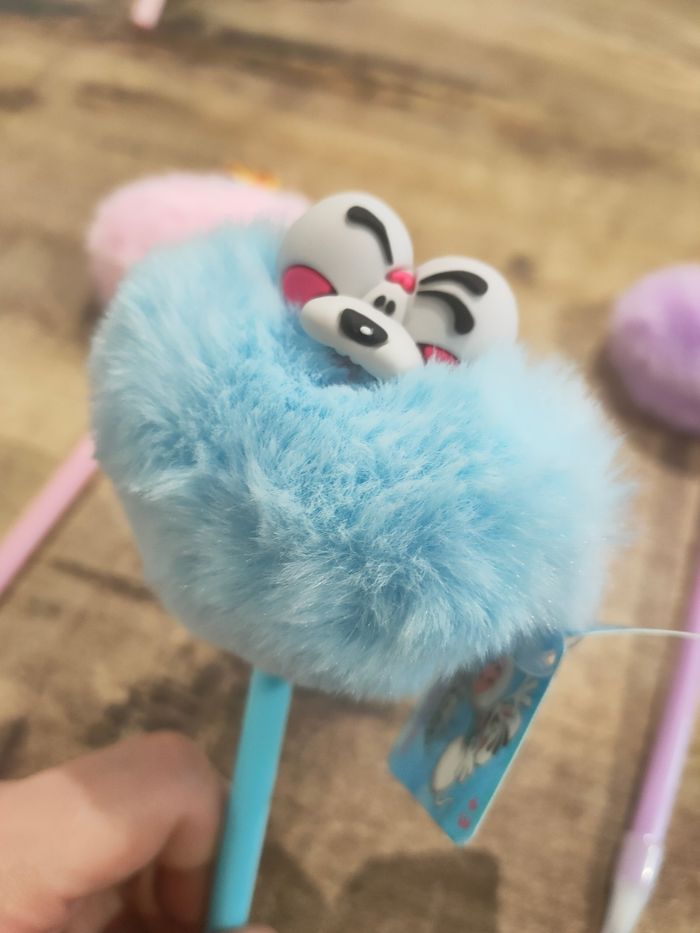 Lot de 3 stylos pompon Diddl is back neuf étiquettes - photo numéro 4