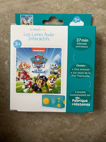 Lot 4 livres audio ma fabrique à histoires