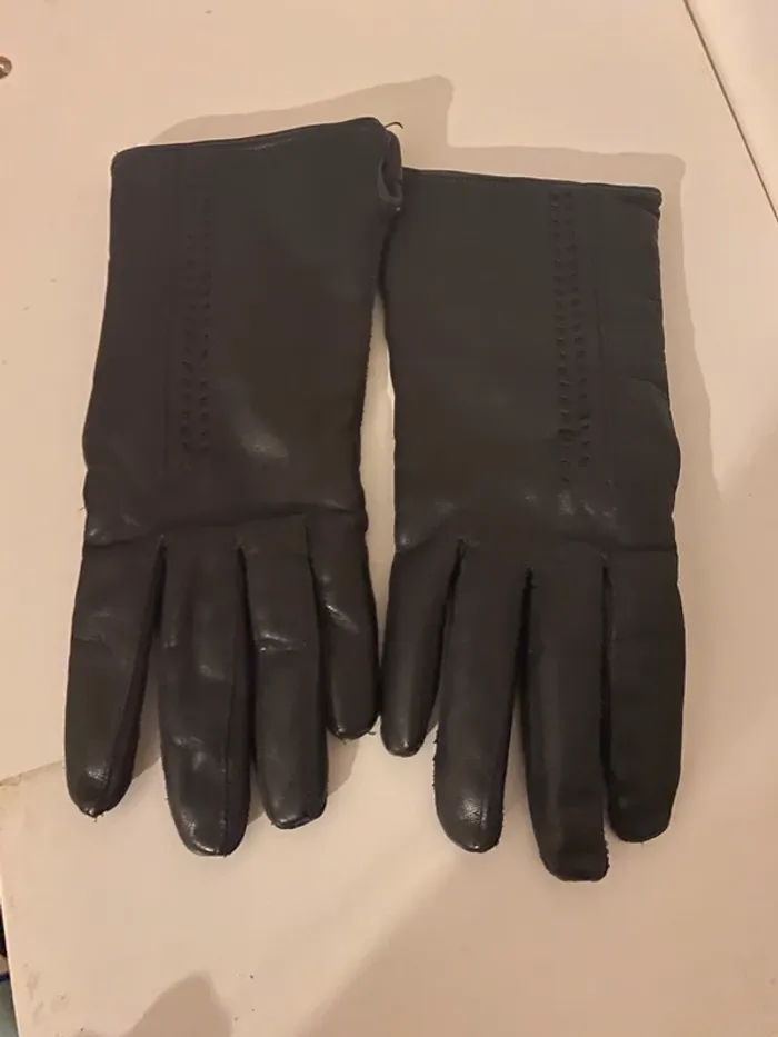 Gant cuir doublé - photo numéro 2