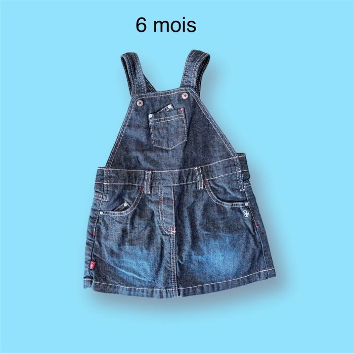 Obaïbi Robe salopette en jean Taille 6 mois