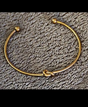 Femme bracelet bijou jonc noeud ajustable neuf soirée chic