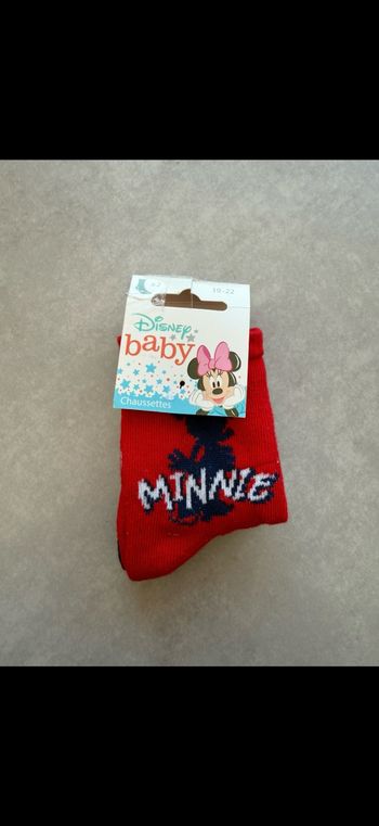Lot de 2 paires de chaussettes Minnie Disney 19/22