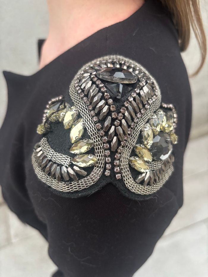 Blazer épaulettes sequins