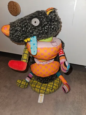 Peluche Ebulobo avec anneau à empiler – déco ou jeu d’éveil