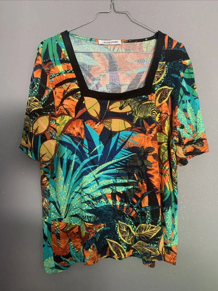 Haut Tshirt Coloré Christine Laure T4 TXL